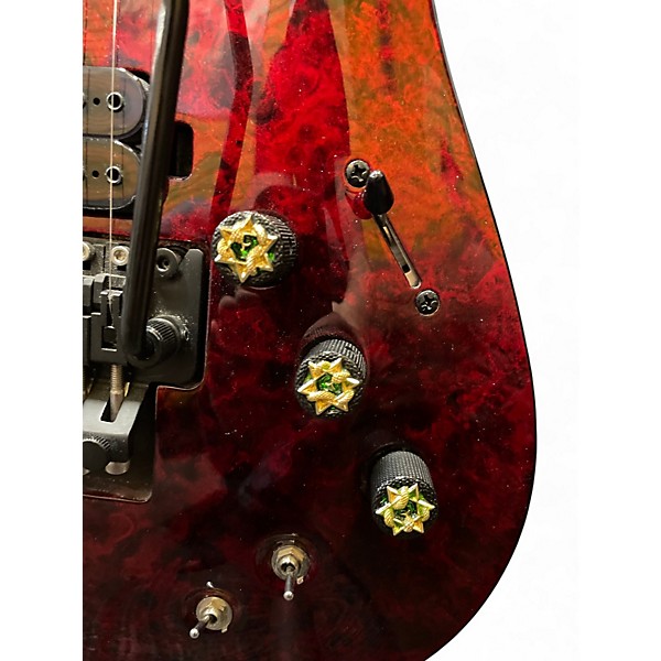 Used Schecter Guitar Research C7 Apocalypse RED REIN Solid Body Electric Guitar