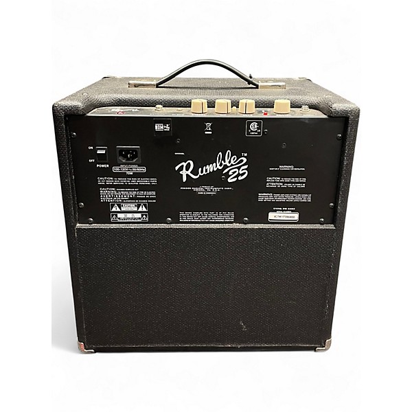 Used Fender Rumble 25 25W 1x10 Bass Combo Amp