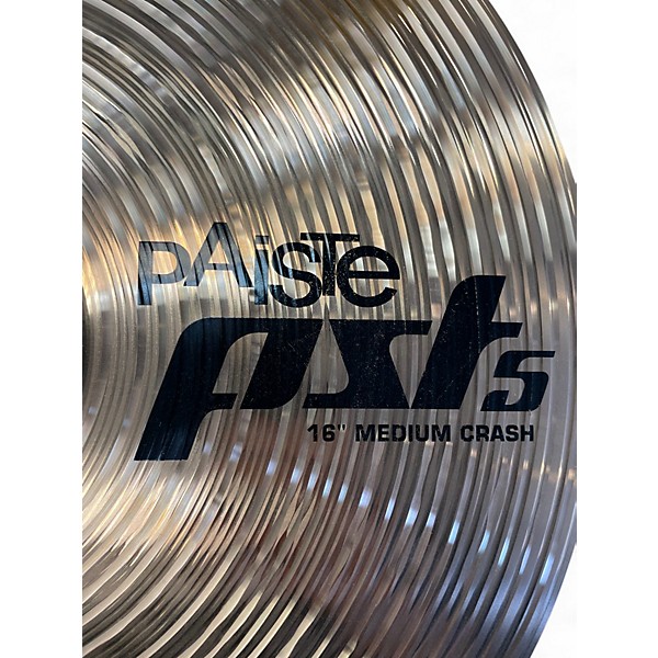 Used Paiste 16in PST5 medium crash Cymbal