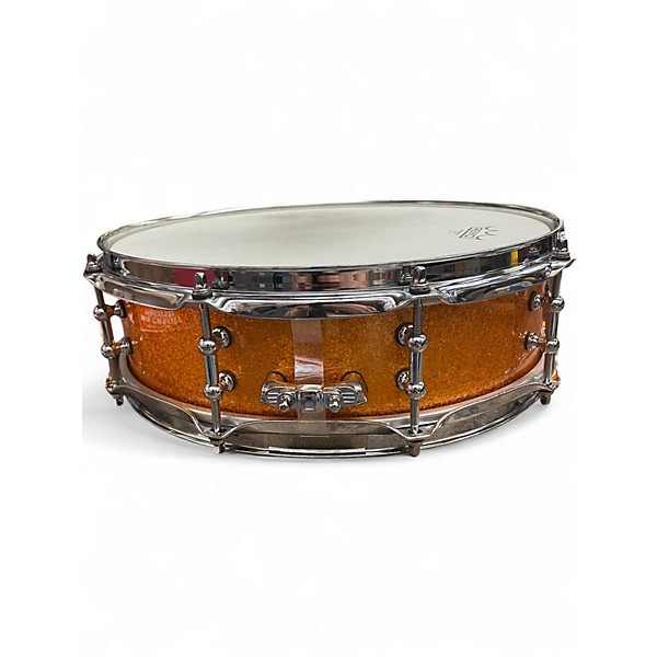 Used Ludwig 14X4 Classic Maple Snare Gold Sparkle Drum
