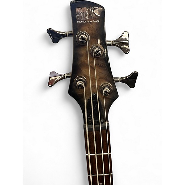 Used Ibanez SR400EQM Stained Cosmic Blue Starburst Electric Bass Guitar