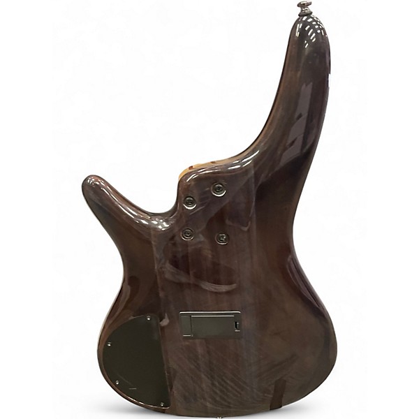 Used Ibanez SR400EQM Stained Cosmic Blue Starburst Electric Bass Guitar