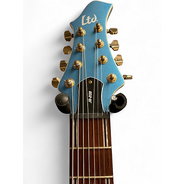 Used ESP LTD JR208 Blue Solid Body Electric Guitar