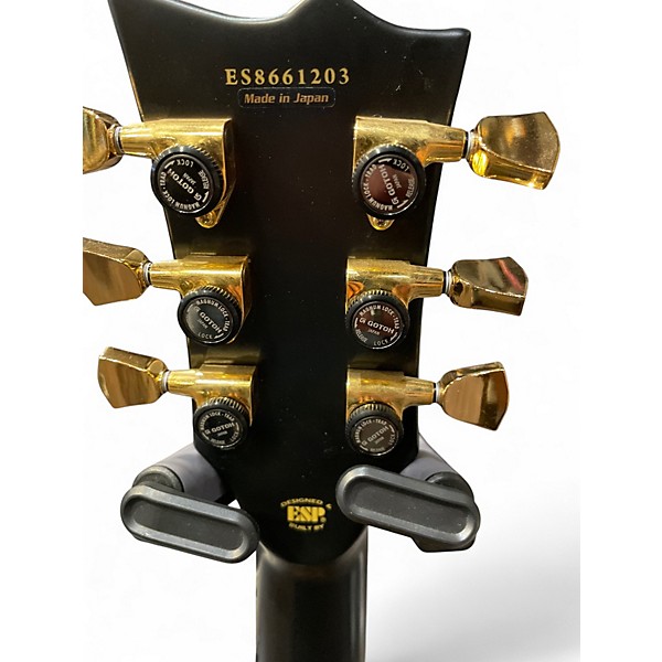 Used ESP ES-II ECLIPSE Black and Gold Solid Body Electric Guitar