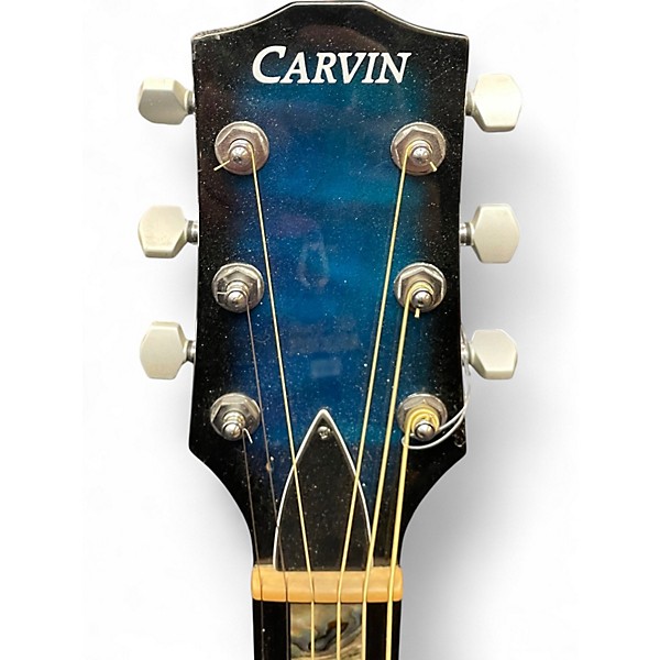 Used Carvin AC375 Trans Blue Acoustic Electric Guitar