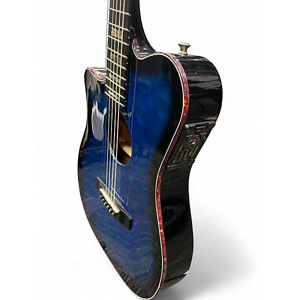 Used Carvin AC375 Trans Blue Acoustic Electric Guitar