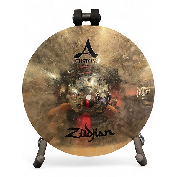 Used Zildjian 14in A Custom Hi Hat Pair Cymbal