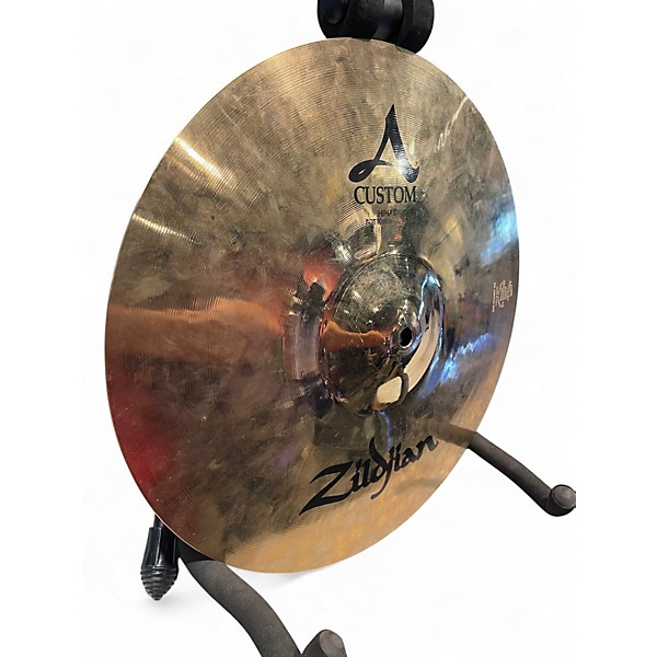Used Zildjian 14in A Custom Hi Hat Pair Cymbal