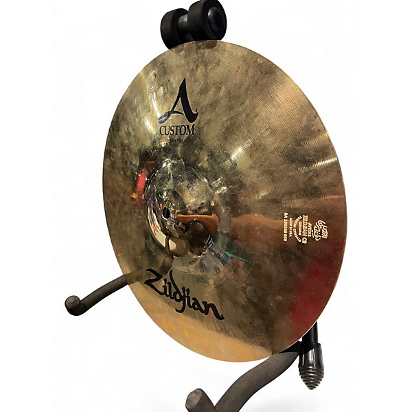 Used Zildjian 14in A Custom Hi Hat Pair Cymbal