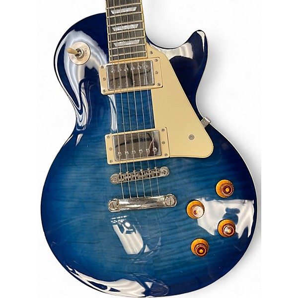 Used Epiphone Les Paul Standard Pro Blue Solid Body Electric Guitar