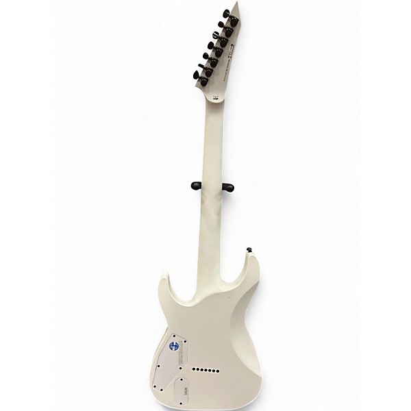 Used Esp Ltd ARCTIC METAL M-HT SATIN WHITE Solid Body Electric Guitar