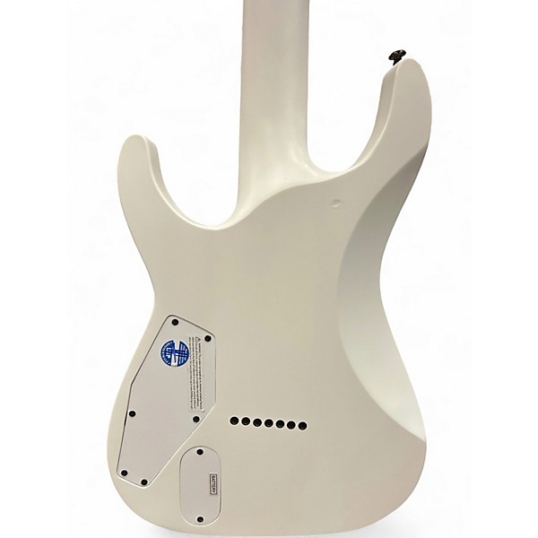 Used Esp Ltd ARCTIC METAL M-HT SATIN WHITE Solid Body Electric Guitar