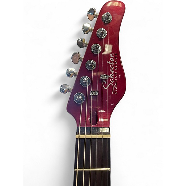 Used Schecter Guitar Research PT Burgundy Solid Body Electric Guitar