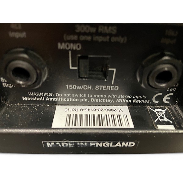 Used Marshall 1960A 300W 4x12 Stereo Slant Guitar Cabinet