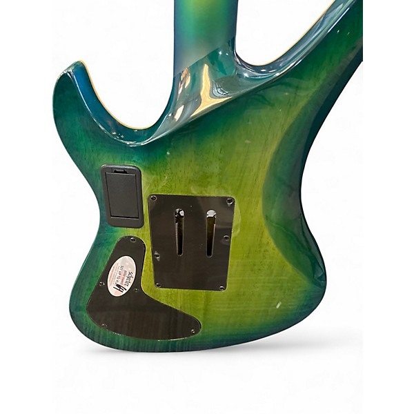 Used Schecter Guitar Research Blackjack SLS FRS aquaburst Solid Body Electric Guitar