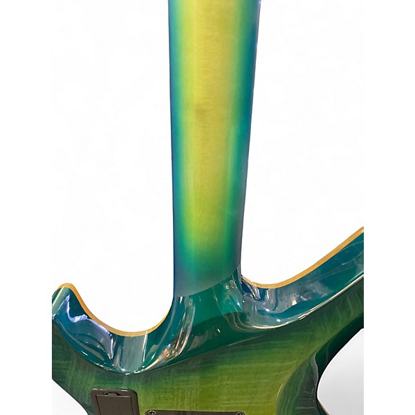 Used Schecter Guitar Research Blackjack SLS FRS aquaburst Solid Body Electric Guitar