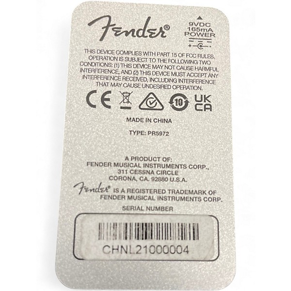 Used Fender DUEL PUGILIST DISTORTION Effect Pedal