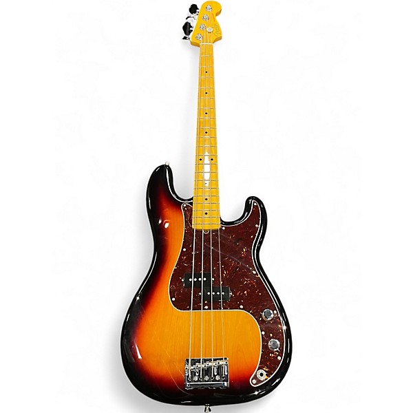 Used Fender American Professional II Precision Bass 3 Color Sunburst Electric Bass Guitar