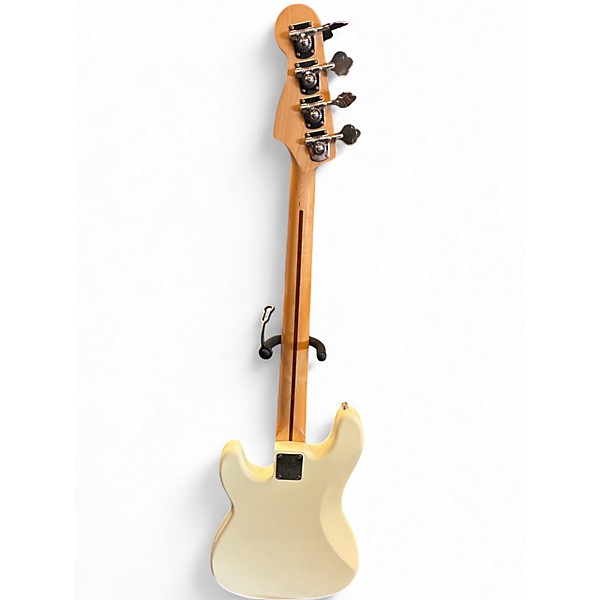 Used Fender Standard Precision Bass Olympic White Electric Bass Guitar