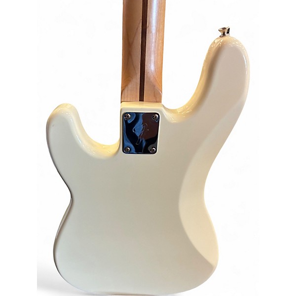 Used Fender Standard Precision Bass Olympic White Electric Bass Guitar