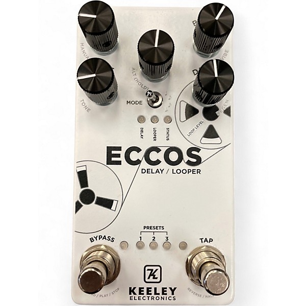 Used Keeley ECCOS W/ EXTERNAL FOOTSWITCH Effect Pedal