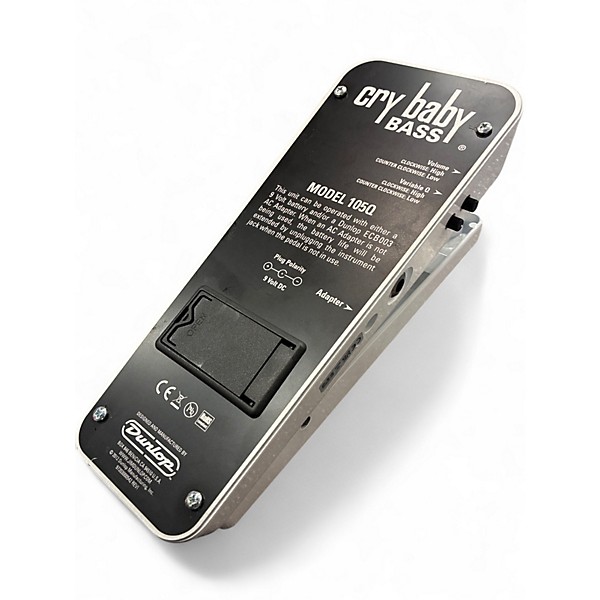 Used Dunlop 105Q Cry Baby Bass Wah Bass Effect Pedal