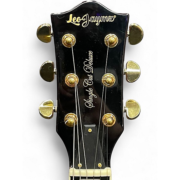 Used Leo Jaymz Single Cut Deluxe Red Fade Solid Body Electric Guitar