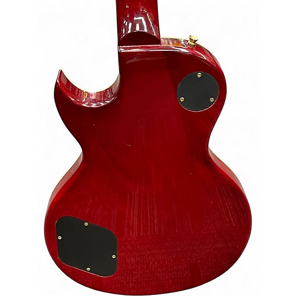 Used Leo Jaymz Single Cut Deluxe Red Fade Solid Body Electric Guitar