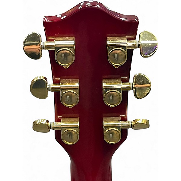 Used Leo Jaymz Single Cut Deluxe Red Fade Solid Body Electric Guitar