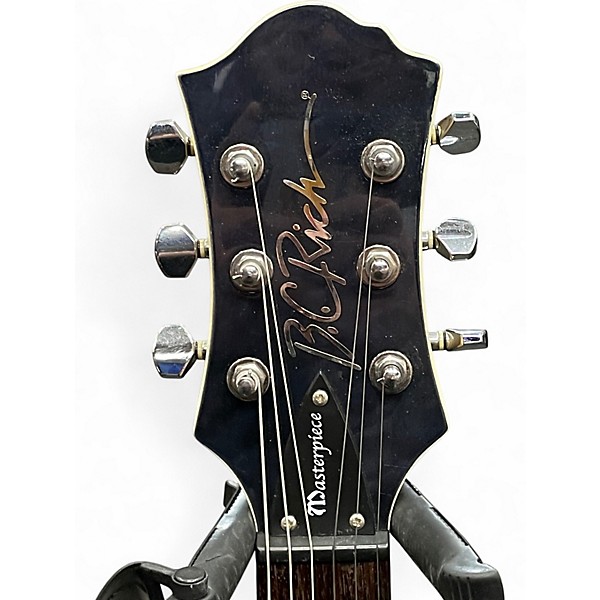 Used B.C. Rich Masterpiece Bich Trans Black Solid Body Electric Guitar