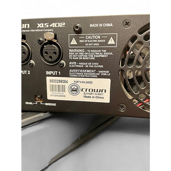 Used Crown XLS402 Power Amp