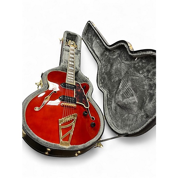 Used D'Angelico EX-59 Wine Red Hollow Body Electric Guitar