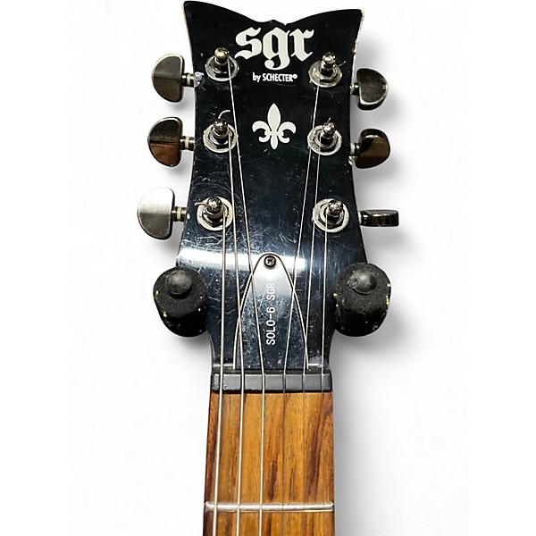 Used Schecter Guitar Research SGR Solo 6 Black Solid Body Electric Guitar