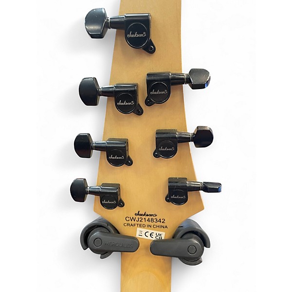 Used Jackson JS22-7 Dinky 7 String Black Solid Body Electric Guitar