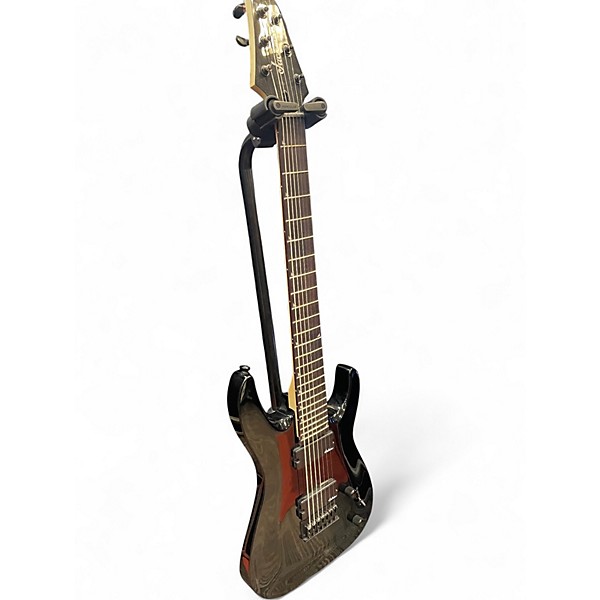 Used Jackson JS22-7 Dinky 7 String Black Solid Body Electric Guitar