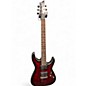 Used Schecter Guitar Research Damien Elite 6 Black Cherry Solid Body Electric Guitar thumbnail