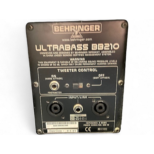 Used Behringer Ultrabass BB210 Bass Cabinet