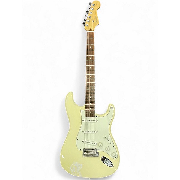 Used 2011 Fender American Standard Stratocaster Olympic White Solid Body Electric Guitar