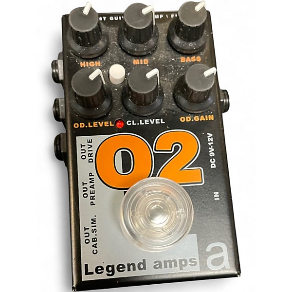 Used Legend Amps O2 Distortion Effect Pedal