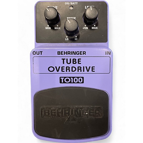 Used Behringer TO100 Tube Overdrive Effect Pedal