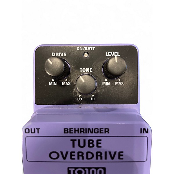 Used Behringer TO100 Tube Overdrive Effect Pedal