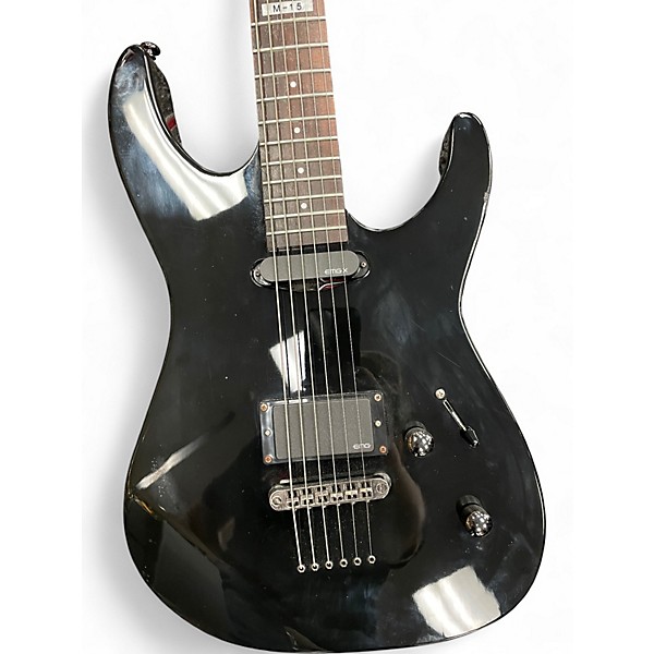 Used ESP LTD M15 Black Solid Body Electric Guitar