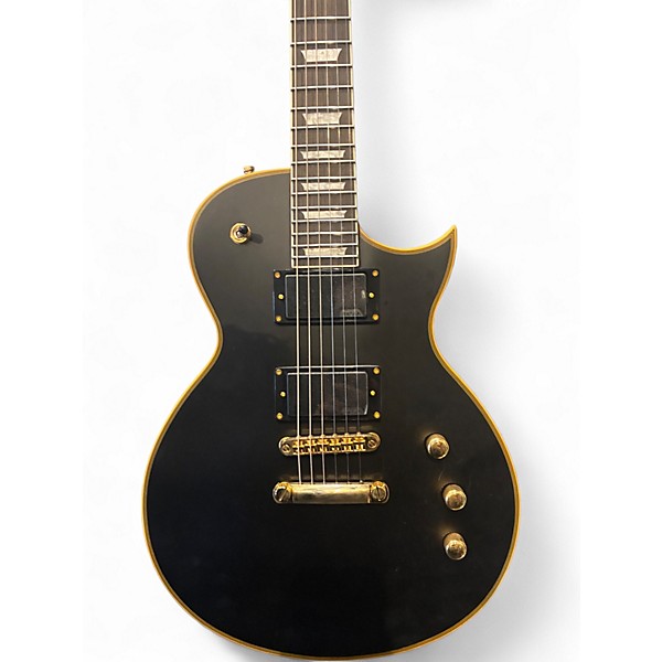 Used Harley Benton SC-Custom III Active VBK Matte Black Solid Body Electric Guitar