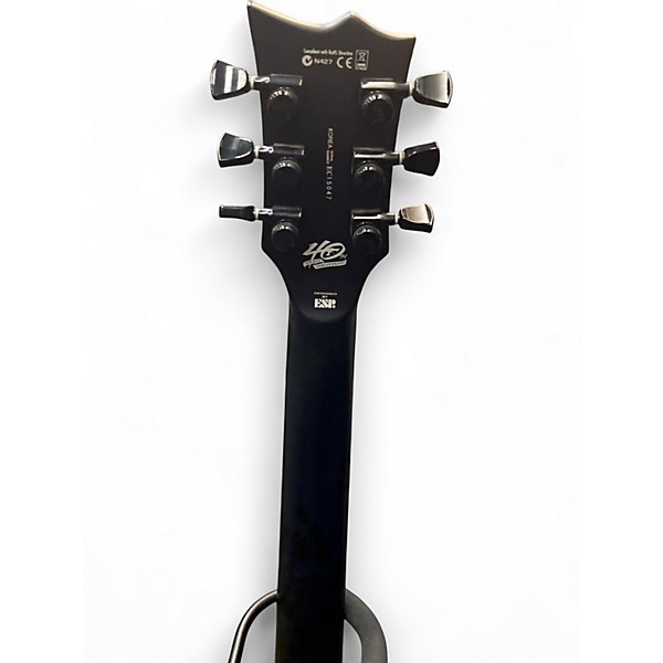 Used ESP LTD EC-2015 40th Anniversary See-Thru Black Satin Solid Body Electric Guitar