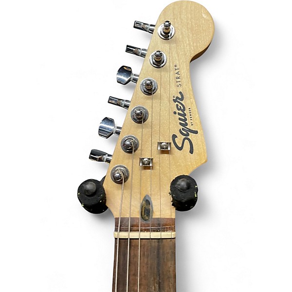 Used Squier Affinity Stratocaster Black and White Solid Body Electric Guitar