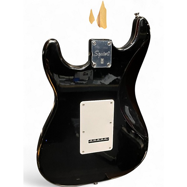 Used Squier Affinity Stratocaster Black and White Solid Body Electric Guitar