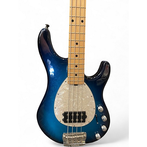 Used Ernie Ball Music Man Sterling 4 String Blue Burst Electric Bass Guitar