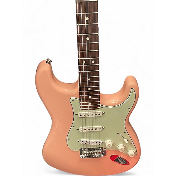 Used Fender Limited Edition Player Stratocaster Shell Pink Solid Body Electric Guitar