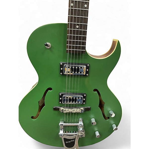 Used The Loar LH-306T-CGN GREEN Hollow Body Electric Guitar