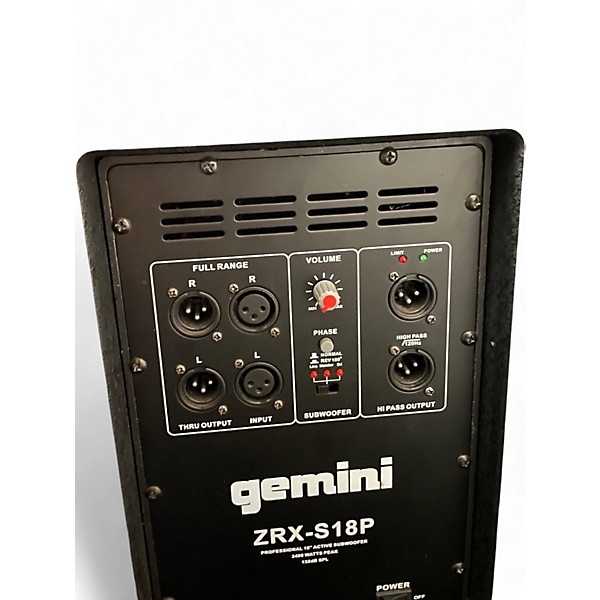 Used Gemini ZRX-S18P Powered Subwoofer